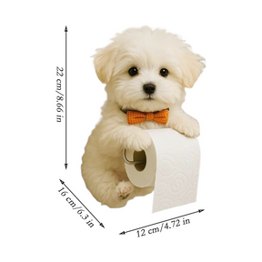Dog Toilet Paper Roll Holder